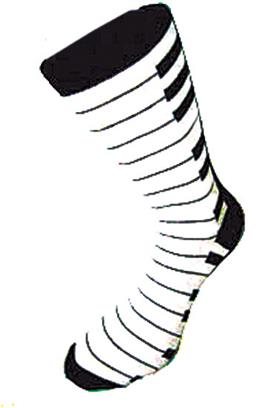 Sokken: Pianoklavier