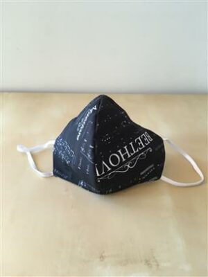 Mondmasker Music Design Face Covering - zwart