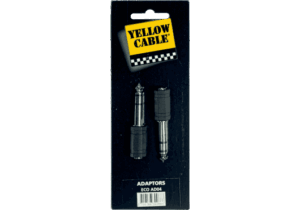 Yellow Cable - ECO AD04 - Jack male stereo 6,35/female 3,5 (2 stuks)