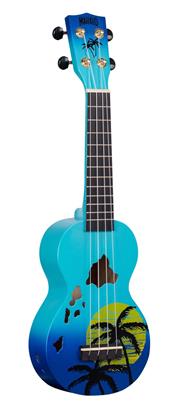 Designer Series Soprano Uke - Hawaii (Blue Burst)