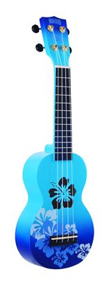Designer Series Sop Uke - Hibiscus (Blue Burst)