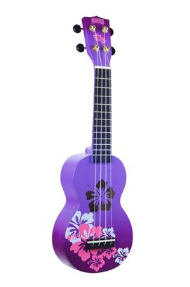 Designer Series Sop Uke - Hibiscus (Purple Burst)