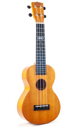 Mahalo Hano Series Concert Ukulele - Vint Nat (Wide Neck)