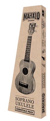 Mahalo Essentials Uke Pack: Java Sop Uke - Trans Brown