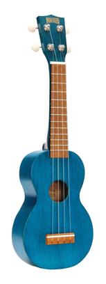 Mahalo Kahiko Series Soprano Ukulele - Trans Blue