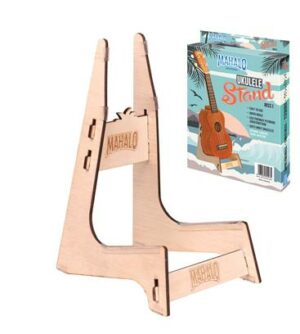 Mahalo Engraved Wooden Ukulele Stand