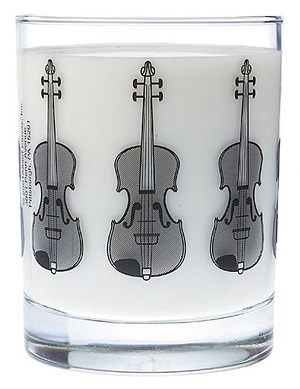 Clear Glass Tumbler - Violin