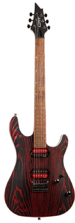 Cort E-Gitaar, KX300 Etched Black Red