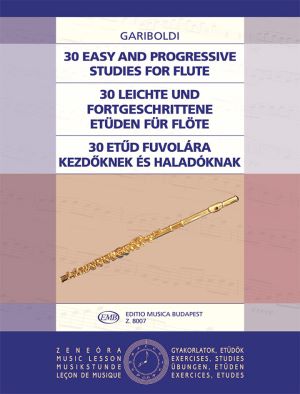 30  Easy and Progressive Studies for Flute - Gariboldi