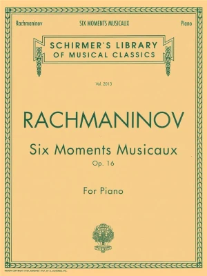 6 Moments Musicaux opus 16 - Rachmaninov