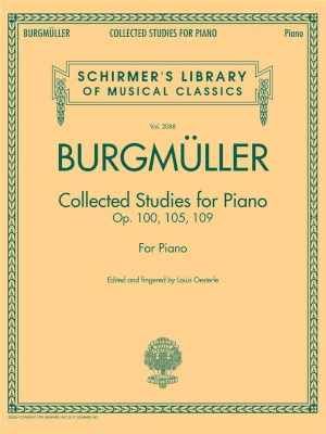 Collected Studies for Piano opus 100, 105, 109 - Burgmüller